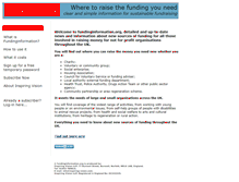 Tablet Screenshot of fundinginformation.org